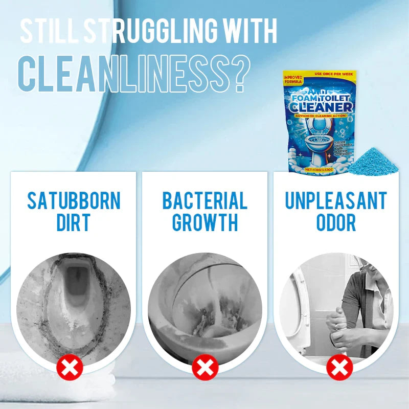Nettoyant Moussant en Poudre pour Toilettes