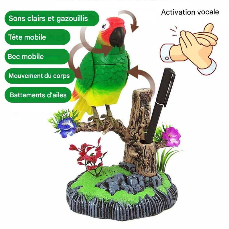đŠJouet interactif en forme d'oiseau gazouillant activĂ© par la voix