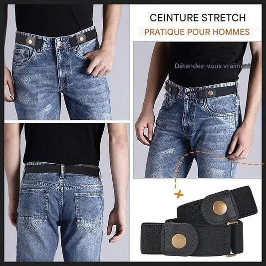 Ceinture Élastique Invisible – Confort Sans Boucle, Style Sans Effort