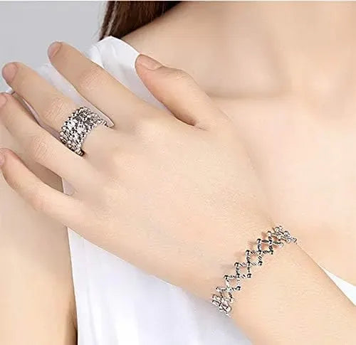 Bracelet anneau pliable et rétractable 3 en 1