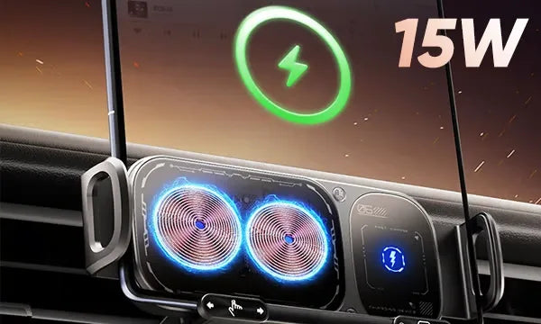 Support rotatif pour voiture avec recharge sans fil