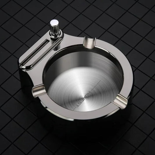 💥Cendrier rétro en métal avec briquet 10 000 allumettes🔥