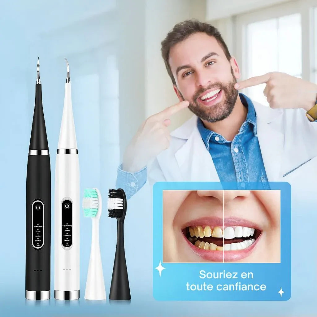 Brosse à Dents Électrique & Kit Complet – Détartrage, Blanchiment et Nettoyage en Profondeur