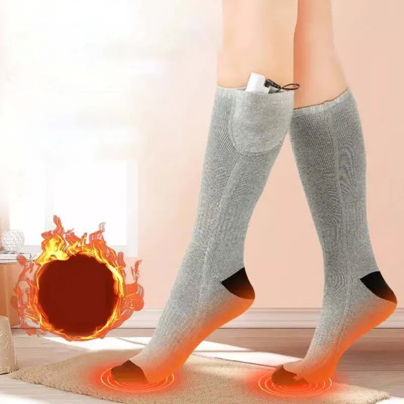 Chaussettes chauffantes à température réglable