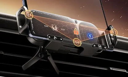 Support rotatif pour voiture avec recharge sans fil