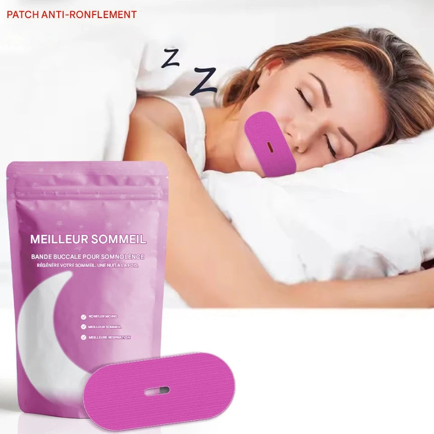 Bandelettes de Sommeil Anti-Ronflement – Améliore le Sommeil et Favorise une Respiration Naturelle