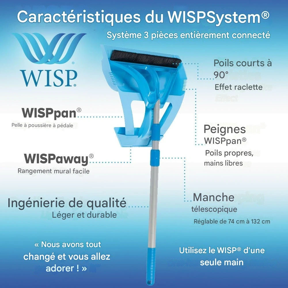 WISPsystem – Le balai intelligent qui rend le ménage 3x plus facile et sans effort !