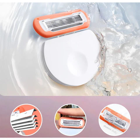 Rasoir Féminin à 5 Lames Superposées pour l’Épilation