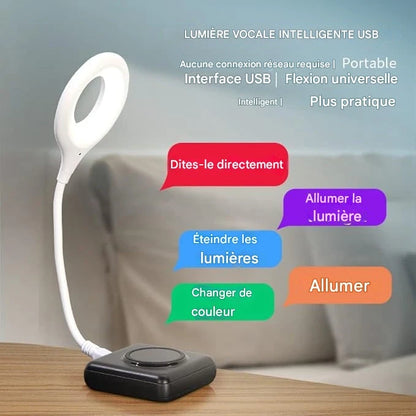 Lampe Intelligente USB à Commande Vocale – Éclairage Moderne et Pratique