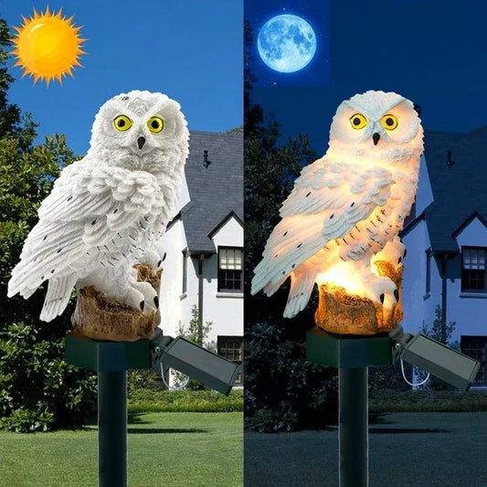 🔥Lumière de paysage décorative de jardin de hibou solaire