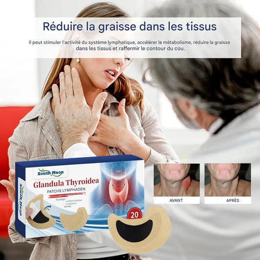 PuranLipo - Kit d'adhésifs pour le traitement de la thyroïde