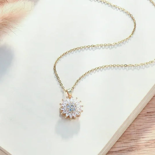 💎 Collier Tournesol Cristal