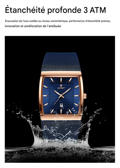 Montre Carrée lumineux pour hommes