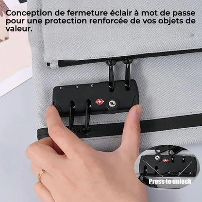 Sac à Argent à Double Couche avec Serrure – Pochette d’Accessoires