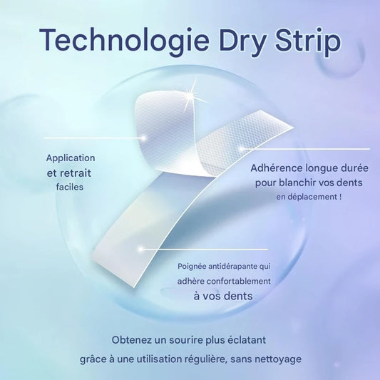 Bandes blanchissantes haut de gamme pour les dents – Sans danger pour l'émail grâce à l'huile de noix de coco