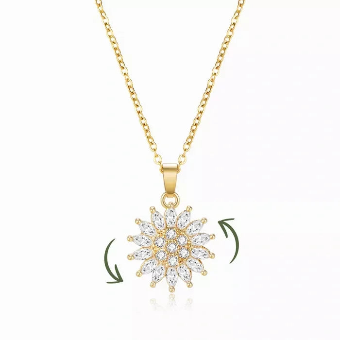 💎 Collier Tournesol Cristal