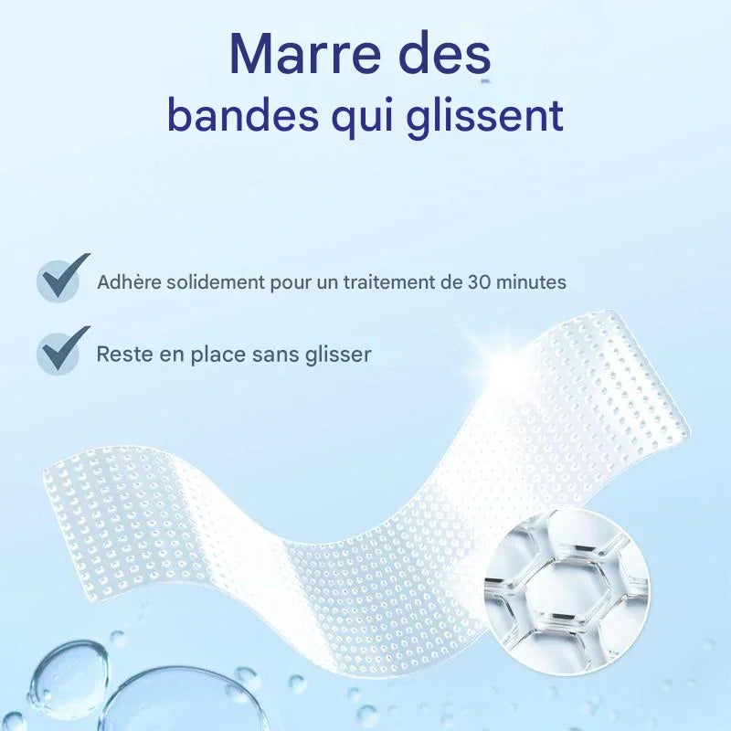 Kit de bandes blanchissantes douces et efficaces pour les dents