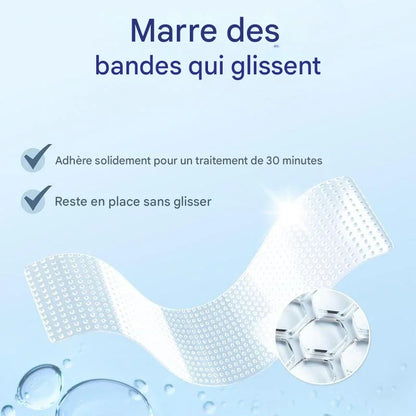 Kit de bandes blanchissantes douces et efficaces pour les dents