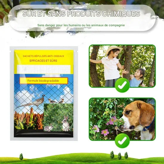 🚫Pochettes répulsives efficaces et sûres pour les oiseaux🦅
