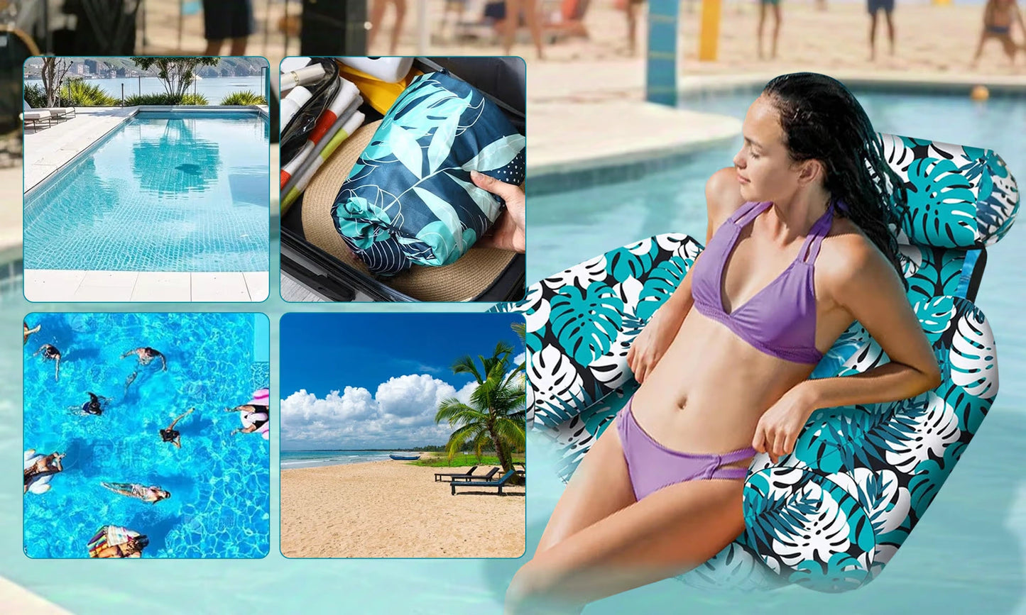 Chaises longues gonflables pour piscine