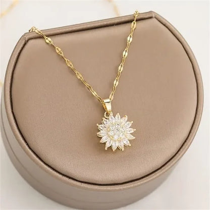💎 Collier Tournesol Cristal