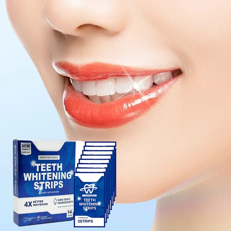 Kit de bandes blanchissantes douces et efficaces pour les dents