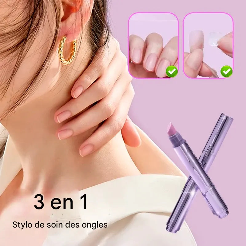 💜2025 Nouveau stylo de soin des ongles 3 en 1 amélioré💅