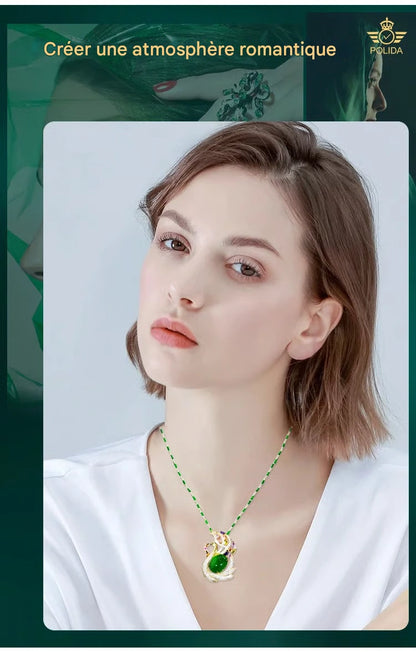 Collier en diamant avec pierre œil-de-chat