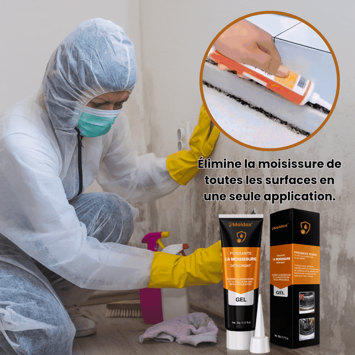 FongiClean™ Gel Anti-Moisissure Ultra Puissant | Éradique les moisissures en un seul traitement!