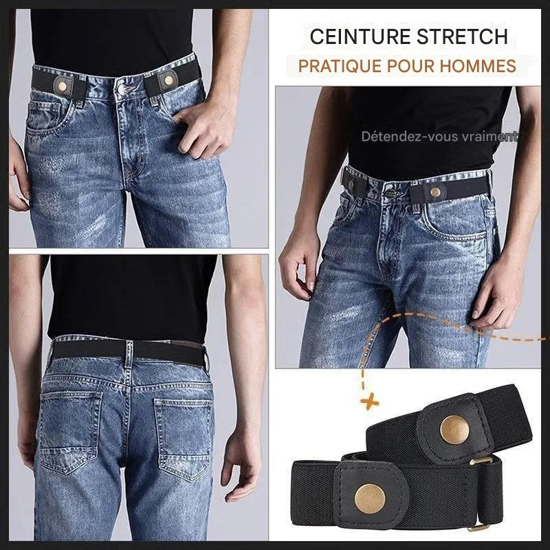 Ceinture Élastique Invisible – Confort Sans Boucle, Style Sans Effort