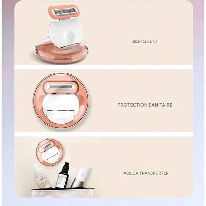 Rasoir Féminin à 5 Lames Superposées pour l’Épilation