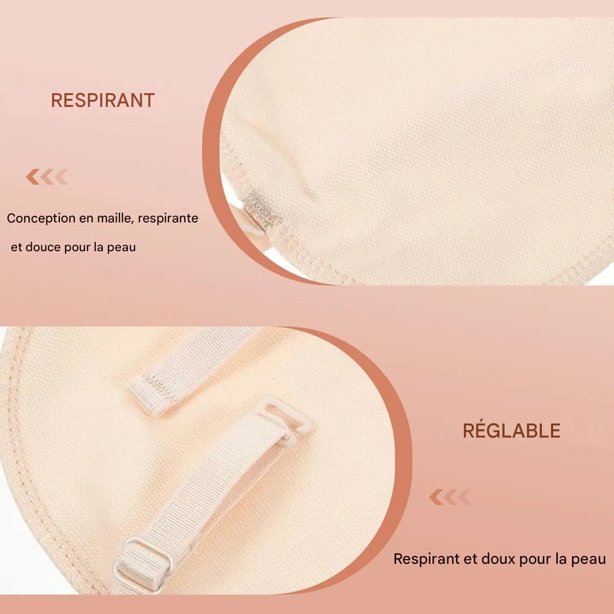 Coussinets anti-transpiration lavables 2-en-1