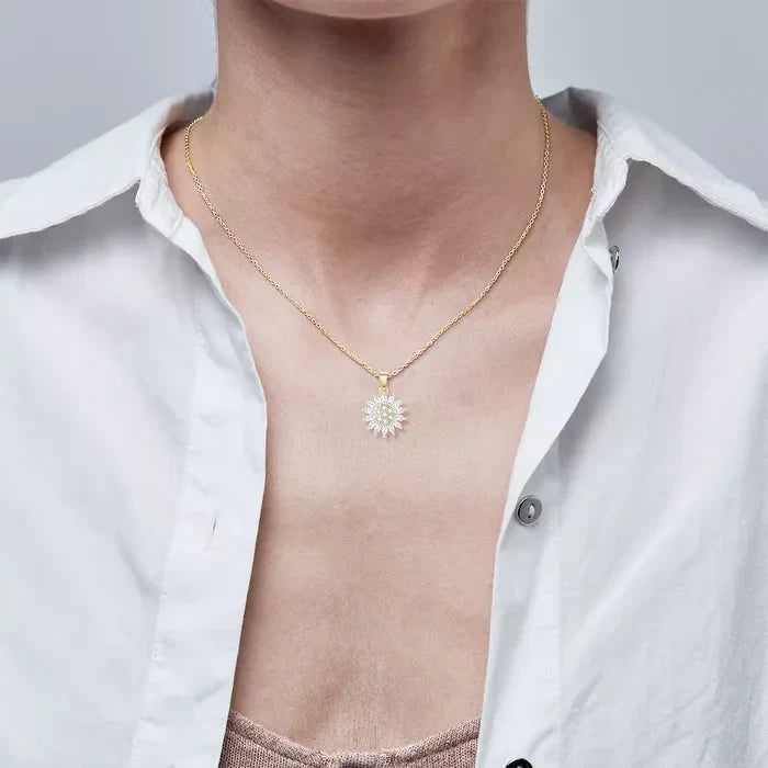💎 Collier Tournesol Cristal