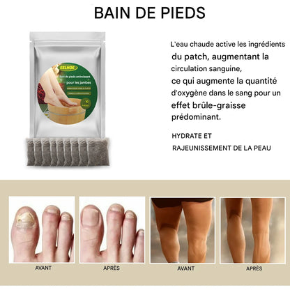 Sachets Détox pour Bain de Pieds | Élimine les Toxines et Draine en 20 Minutes!