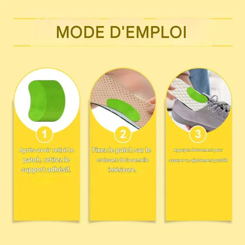 Patchs de semelle intérieure Anti-déversement