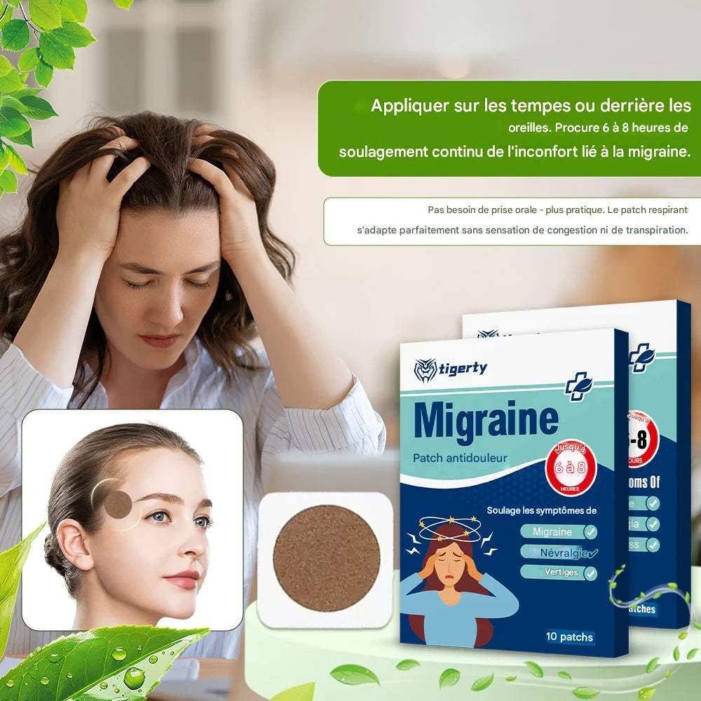 Patch Anti-Migraine – Soulagement Rapide et Naturel