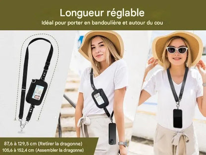 ✨Lanière réglable pour téléphone portable avec fermoir de sécurité à rupture