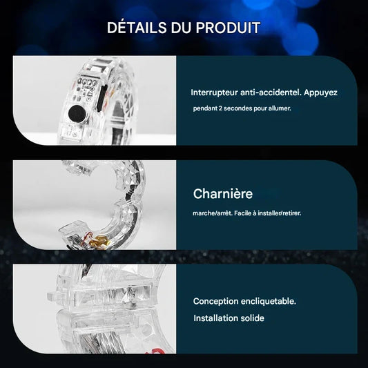 🌃Illuminez la nuit 🚴 Feu coloré pour moyeu de roue