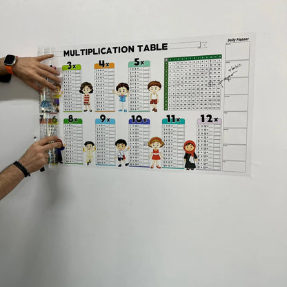 Jeu éducatif de multiplication de couleurs effaçables à sec pour enfants