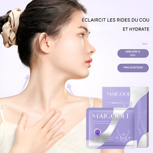 💎 Masque Hydratant et Raffermissant pour le Cou – Soin Anti-Rides et Éclat Naturel 💎