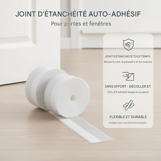 Joints d'étanchéité auto-adhésifs pour portes et fenêtres