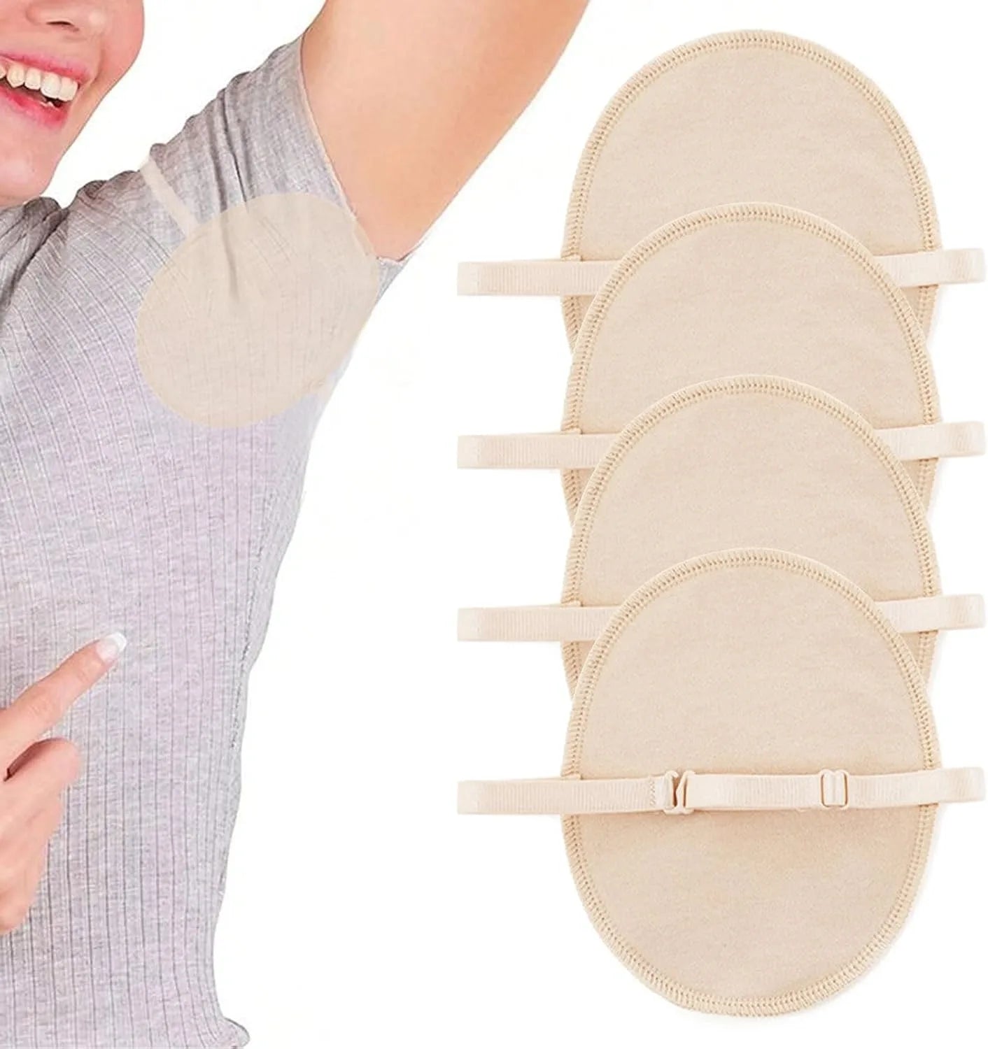 Coussinets anti-transpiration lavables 2-en-1