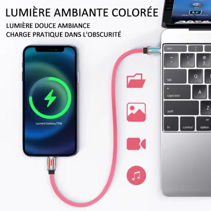 Câble de charge USB 4 en 1 charge rapide MAX 240W