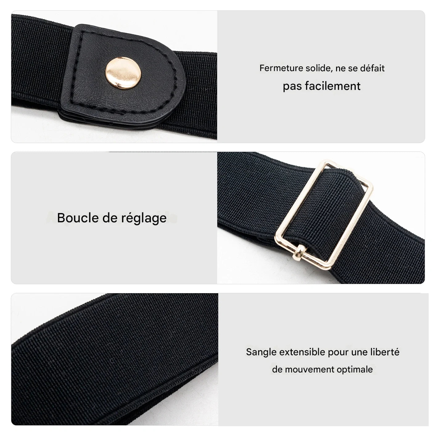 Ceinture Élastique Invisible – Confort Sans Boucle, Style Sans Effort