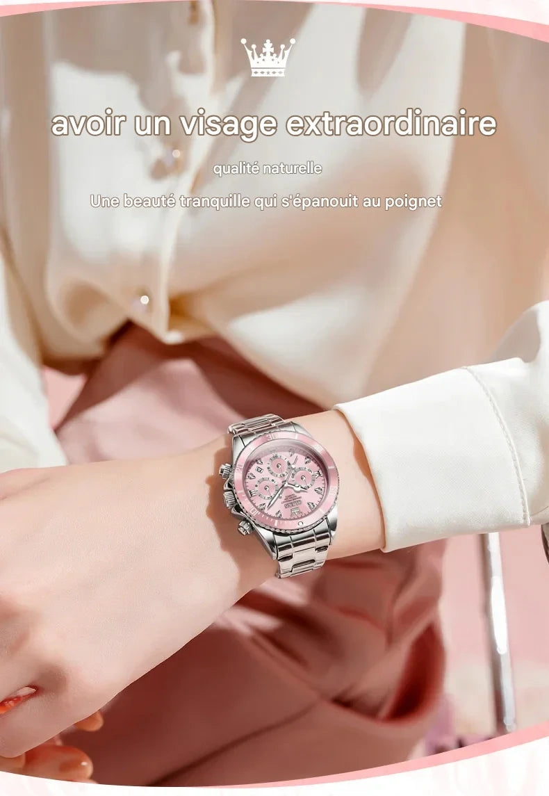 Montre élégante de luxe pour femme