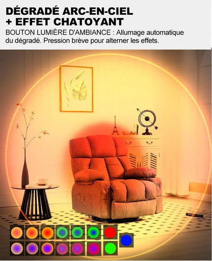 🌈Veilleuse LED intelligente avec détecteur de mouvement, dégradé RVB à intensité variable