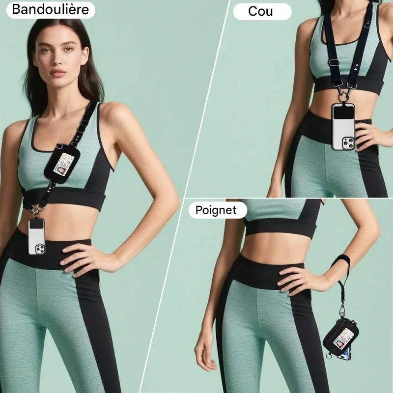 ✨Lanière réglable pour téléphone portable avec fermoir de sécurité à rupture