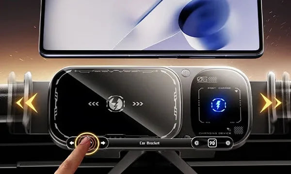 Support rotatif pour voiture avec recharge sans fil