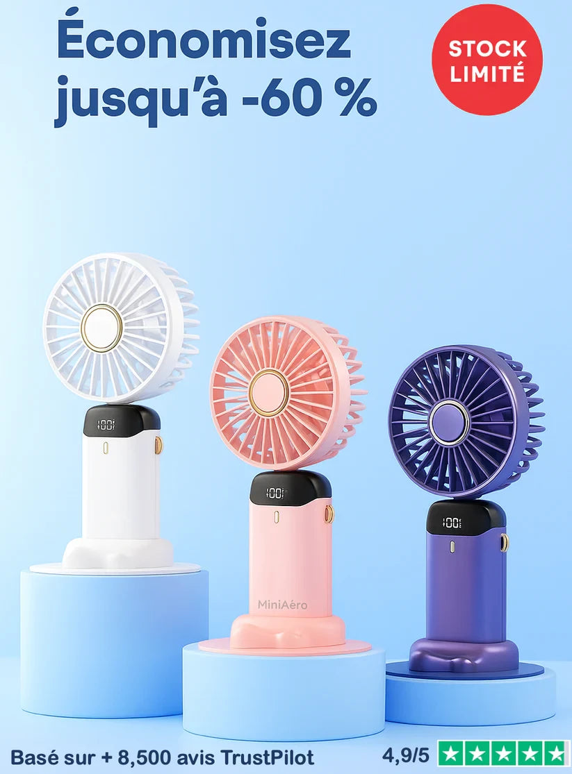 Mini-ventilateur pliable portable MiniAero™
