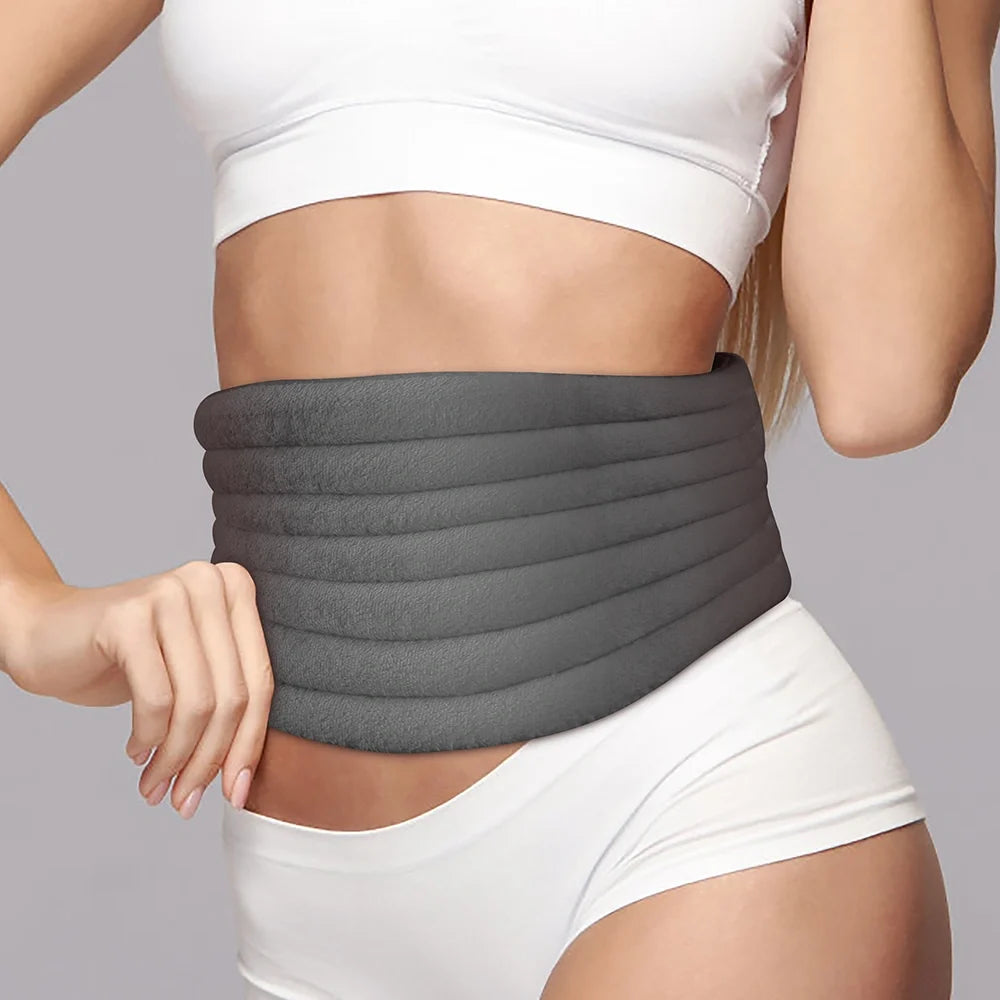 Coussin Chauffant Micro-ondes aux Graines de Lin – Soulagement Naturel des Douleurs Menstruelles et Lombaires